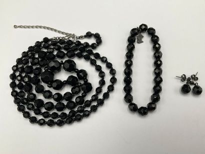 Paraure in JAIS or faceted stones, including...