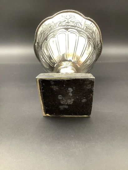 Set of 2 Orientalist silver-plated metal...