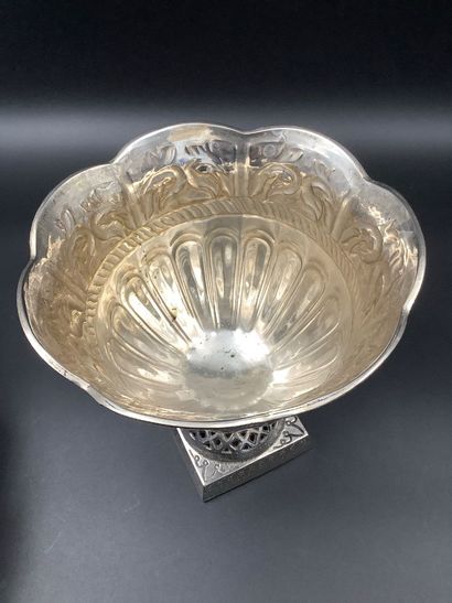 Set of 2 Orientalist silver-plated metal...