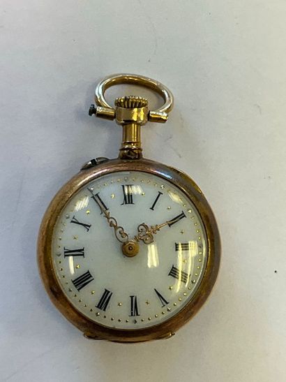 Pocket watch in 750 thousandths gold, gross...