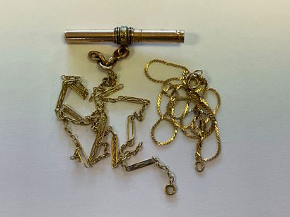 585 thousandths gold, including one chain....