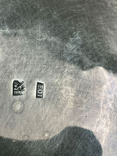 Un chauffe plat en métal argenté fin XIX...
