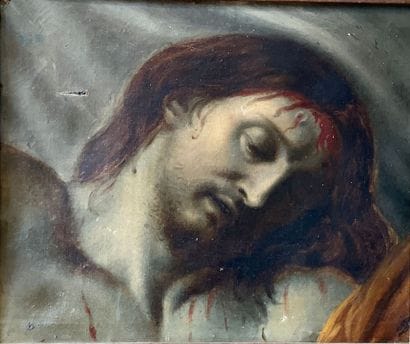 An oil on canvas, Christ in descent from...