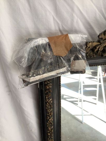 Large Napoleon III style mantel mirror. The...