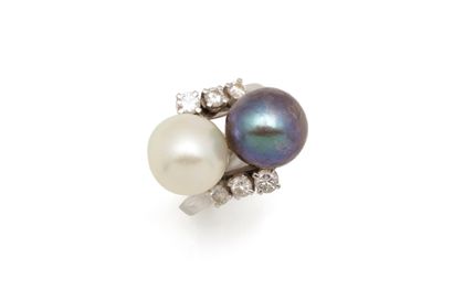 toi et moi ring in 750 thousandths white...