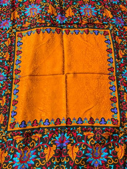 Yves Saint Laurent multicolored silk scarf...