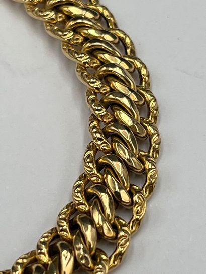 Bracelet in yellow gold 750 thousandths....