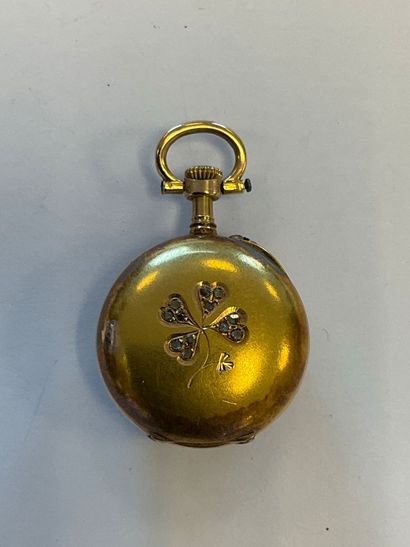 Pocket watch in 750 thousandths gold, gross...