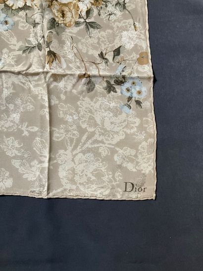 Christian Dior silk scarf in brown - mordoré...