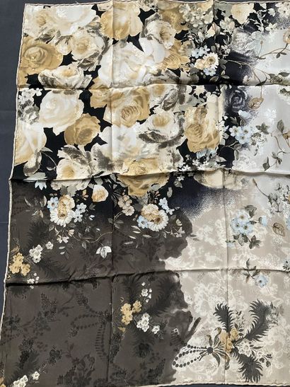 Christian Dior silk scarf in brown - mordoré...