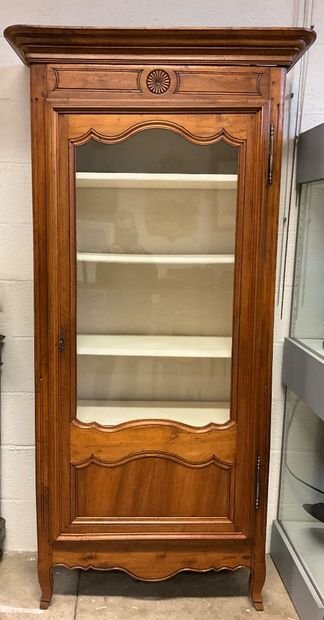 A walnut armoire. Louis XV/Louis XVI style....