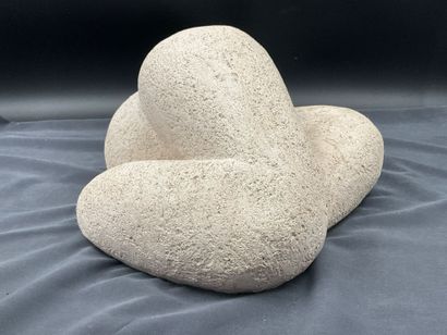 Plaster sculpture by Gil, “Reclining Woman,”...