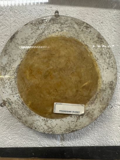 CHINE, fin du XIXe siècle.
Plaque circulaire...