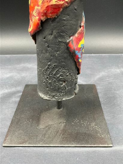 2 ceramic sculptures by Maryvonne CLARA,...