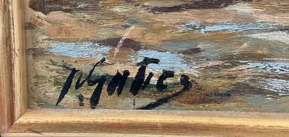Pierre GATIER (1878-1944), Huile sur panneau,...