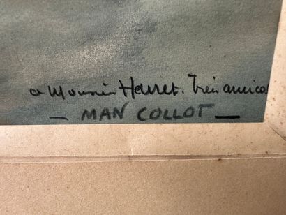 MAN COLLOT, (1903-1962) Aquarelle, Nature...