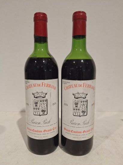 2 bouteilles Saint Emilion Grand Cru Château...