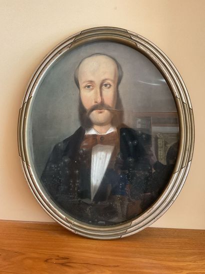 Pastel, portrait de Gustave François BELLANGER...