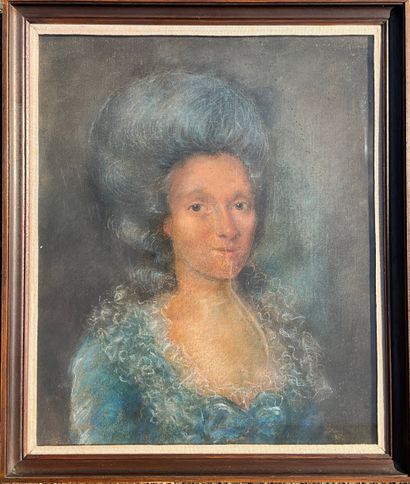Portrait au pastel de Marguerite Marie FROGERAY,...