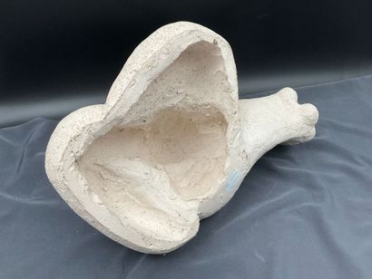 Plaster sculpture by Gil, “Reclining Woman,”...