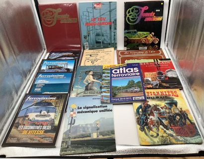 14 revues et livres sur les trains: 
- Objets...