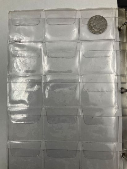 Album de pièces de monnaie divers dont France,...