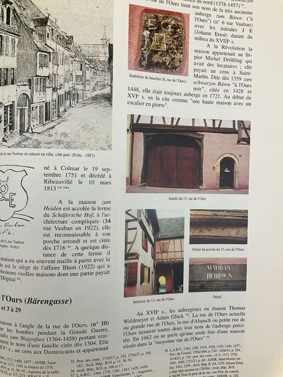 Topographie du vieux Colmar, 573 pages couleurs,...