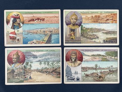 20 cartes postales publicitaires anciennes...