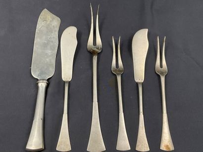 Partie de ménagère en argent, poids hors...