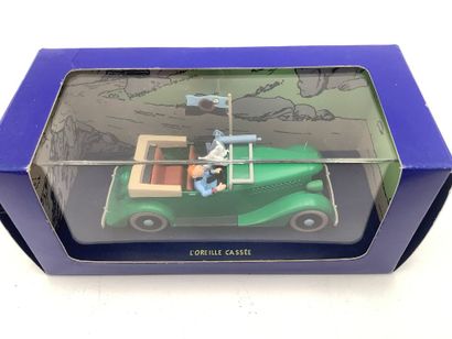 TINTIN, 5 voitures miniatures 1/43 des aventures...