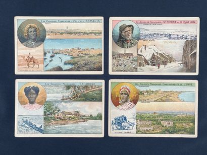 20 cartes postales publicitaires anciennes...