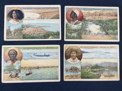 20 cartes postales publicitaires anciennes...