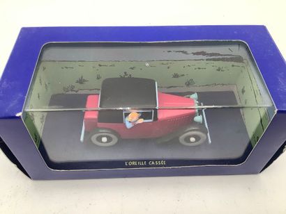 TINTIN, 5 voitures miniatures 1/43 des aventures...