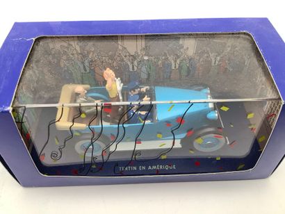 TINTIN, 5 voitures miniatures 1/43 des aventures...