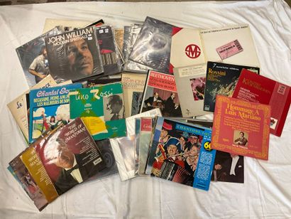 Lot de 61 vinyles 33T de variété différente...