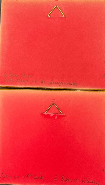 2 miniatures de Paris signées V LEFORT «le...
