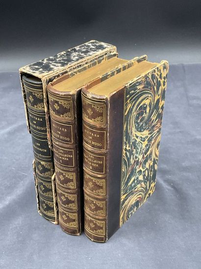 Victor HUGO, 3 livres édition LEMERRE, début...