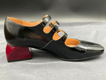 DANSI, Babies à talons, pointure 40, cuir...