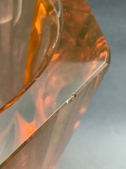 vase diamant en cristal à 7 pans couleur...