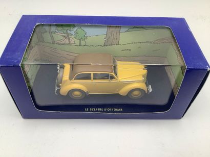 TINTIN, 5 voitures miniatures 1/43 des aventures...