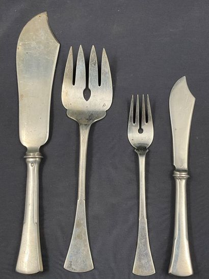 Partie de ménagère en argent, poids hors...