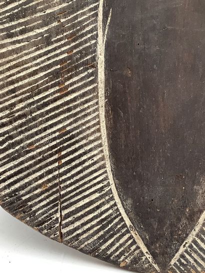 Art d’Afrique, bouclier ou masque en bois...