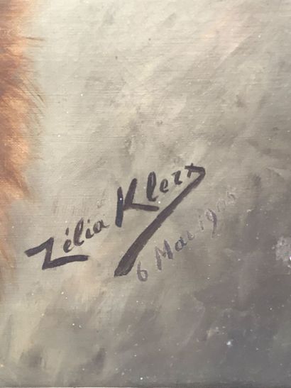 KLERX Zelia Marie, (XIXe - XXe), Huile sur...
