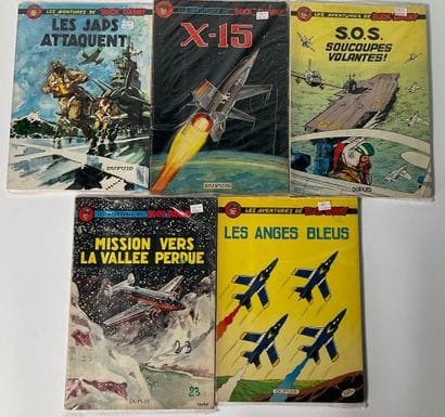 LES AVENTURES DE BUCK DANNY, 5 bd souples,...