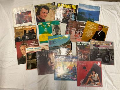 Lot de 61 vinyles 33T de variété différente...