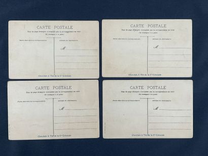 20 cartes postales publicitaires anciennes...