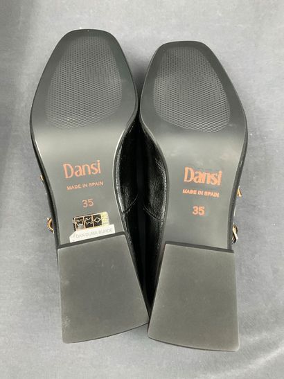 DANSI, Babies à talons, pointure 35, cuir...
