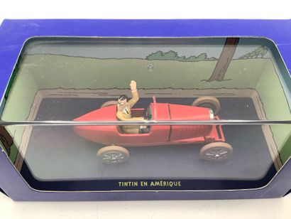TINTIN, 5 voitures miniatures 1/43 des aventures...