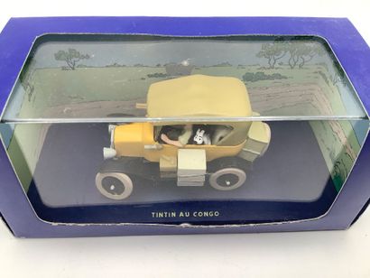 TINTIN, 5 voitures miniatures 1/43 des aventures...