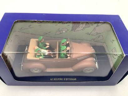 TINTIN, 5 voitures miniatures 1/43 des aventures...